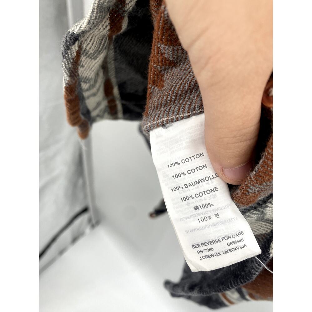 J. Crew Patterned Flannel Button Down - image 5